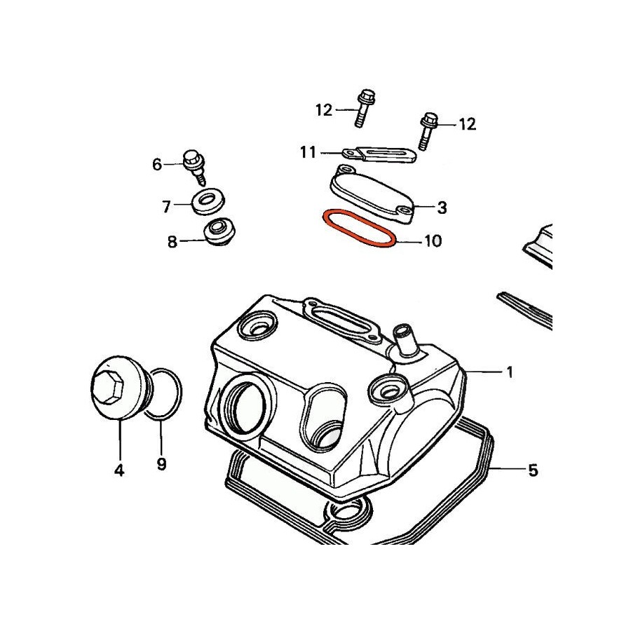 Moteur - Joint torique - 62.40 x2.50 mm - XL600V - VT600/750 - XL60...