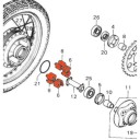 Moteur - Joint torique - 62.40 x2.50 mm - XL600V - VT600/750 - XL600/650 - XRV650