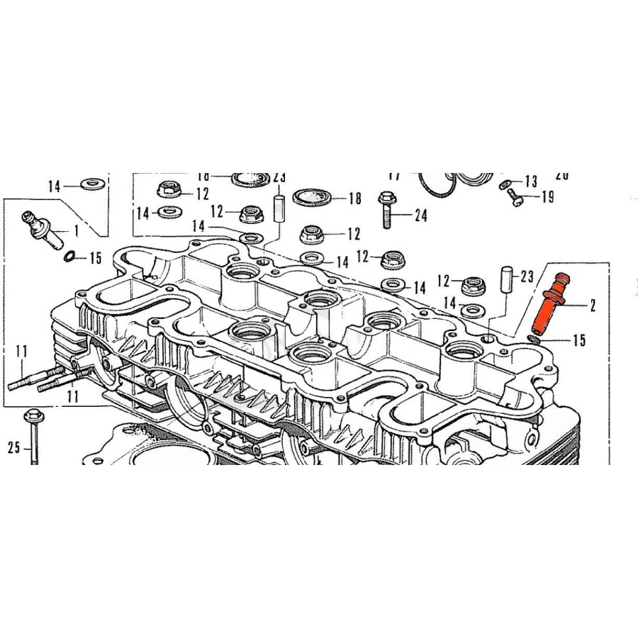 Moteur - Guide de Soupape - Admission - CB500 / CB550 12021-323-300