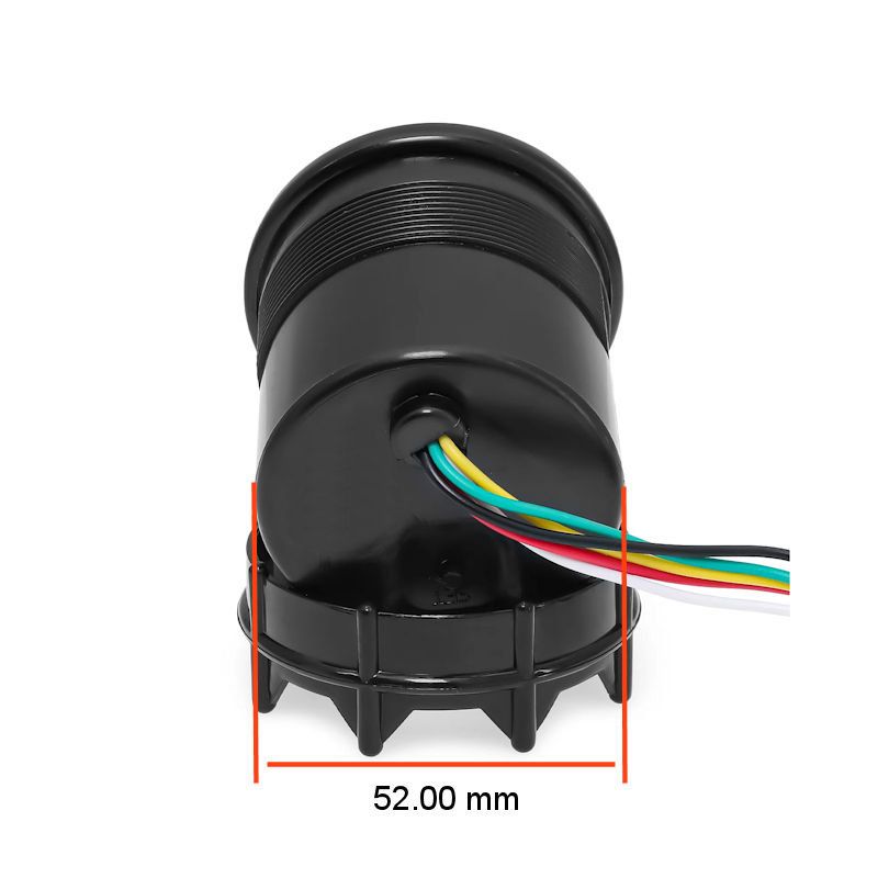 COMPTE-TOURS & COMPTEUR Ø 80 mm CORPS ET FOND NOIR