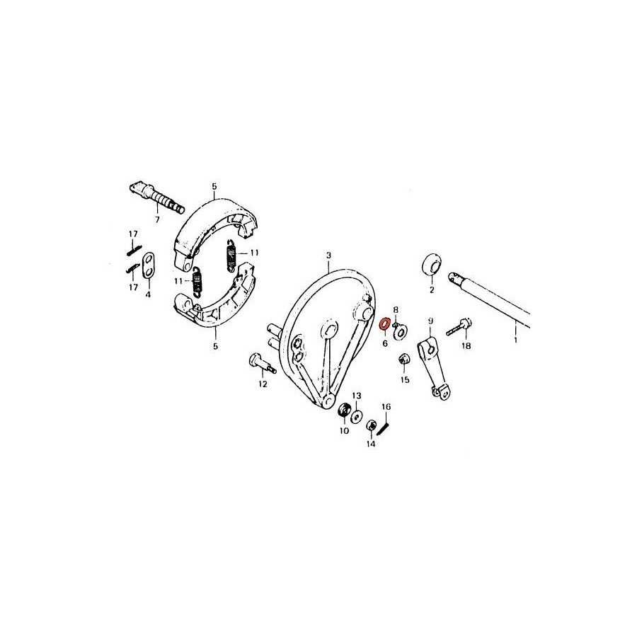 Frein - Cache de poussiere de Came -  43134-300-000