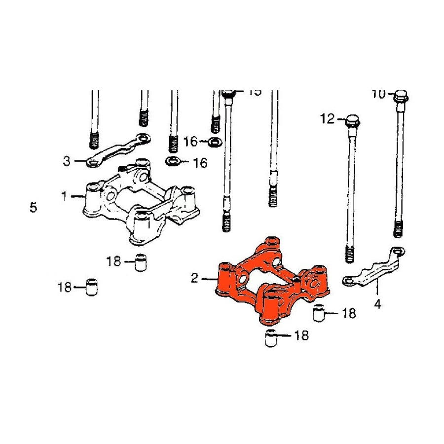 Moteur - Palier d'arbre a came - CM400T 12220-413-030