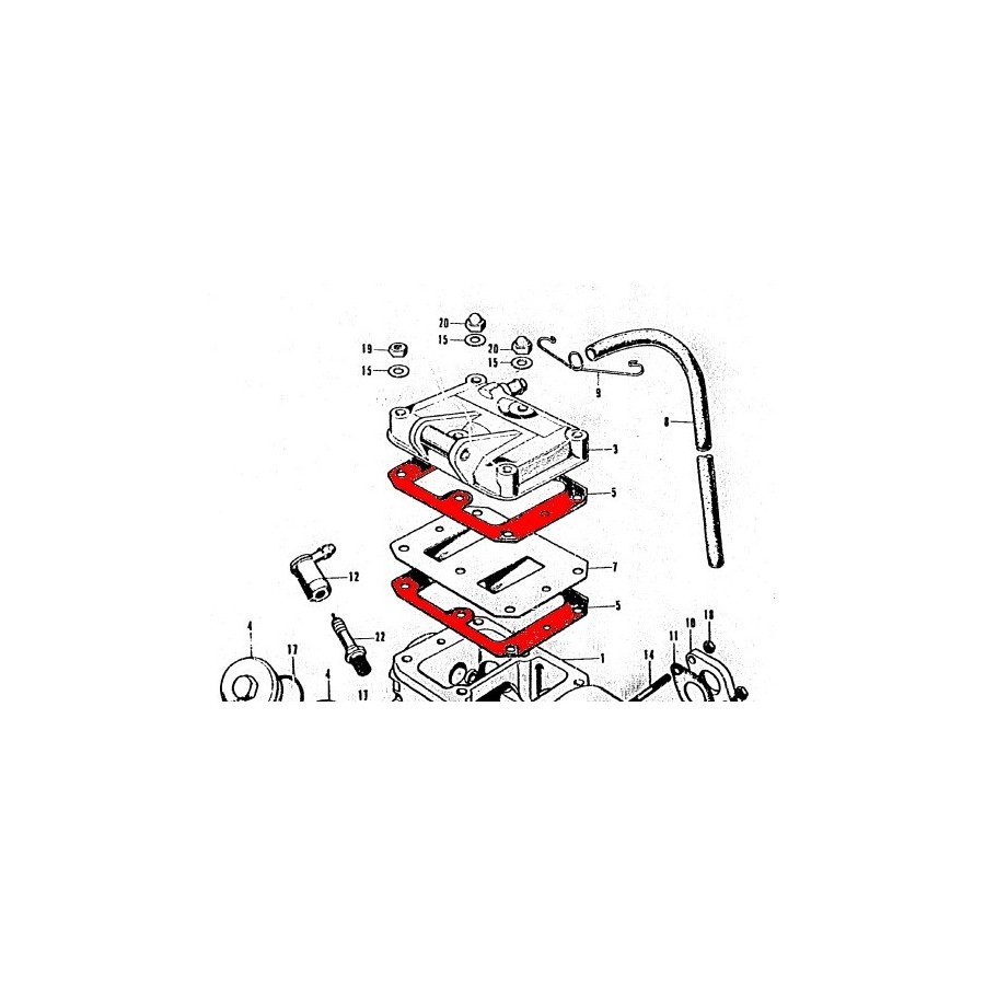 Moteur - Couvercle culasse - joint - (x1) - CB125K 12391-303-000