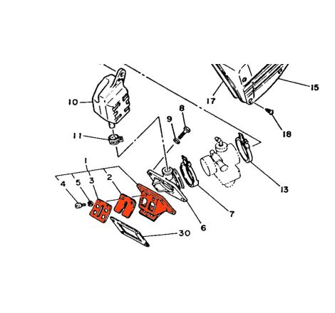 Service Moto Pieces|Moteur - Admission - Clapet - 10V-13610-01 - DL125LC, RD125LC|Retroviseur|110,90 €