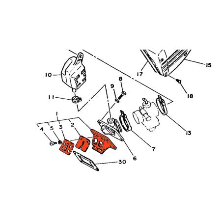 Service Moto Pieces|Moteur - Admission - Clapet - 10V-13610-01 - DL125LC, RD125LC|Retroviseur|110,90 €