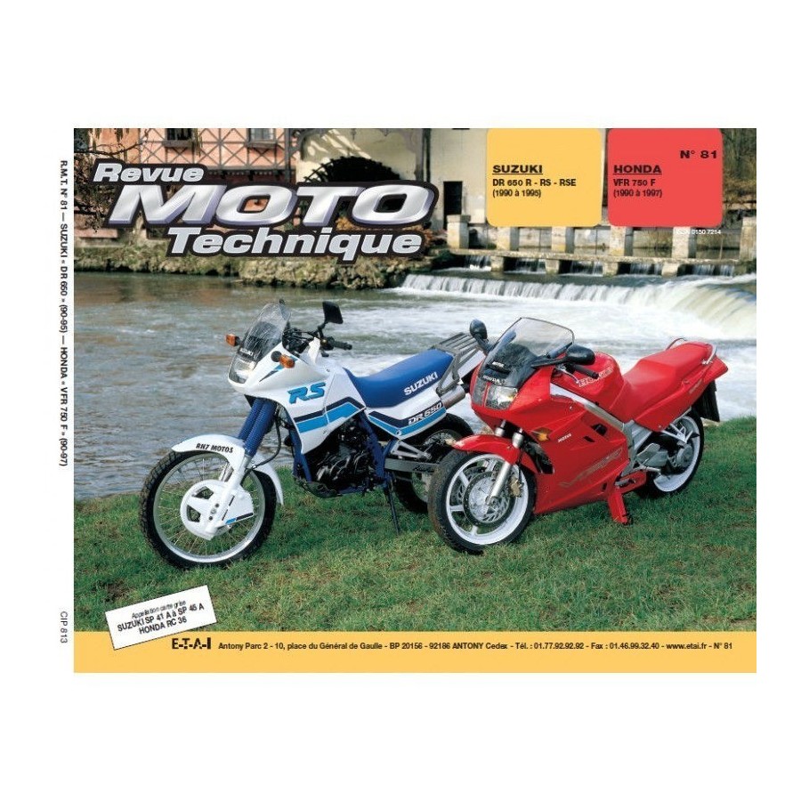 RTM - N° 081 - VFR750 (RC36) / DR650 - Revue Technique moto - Versi...