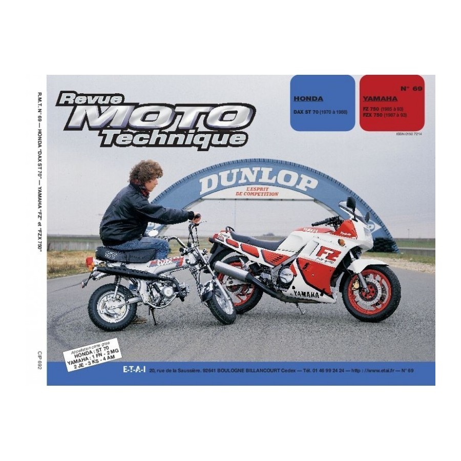 RTM - N° 069 - ST70 DAX / FZ750 - FZX750 - Revue Technique moto - V...