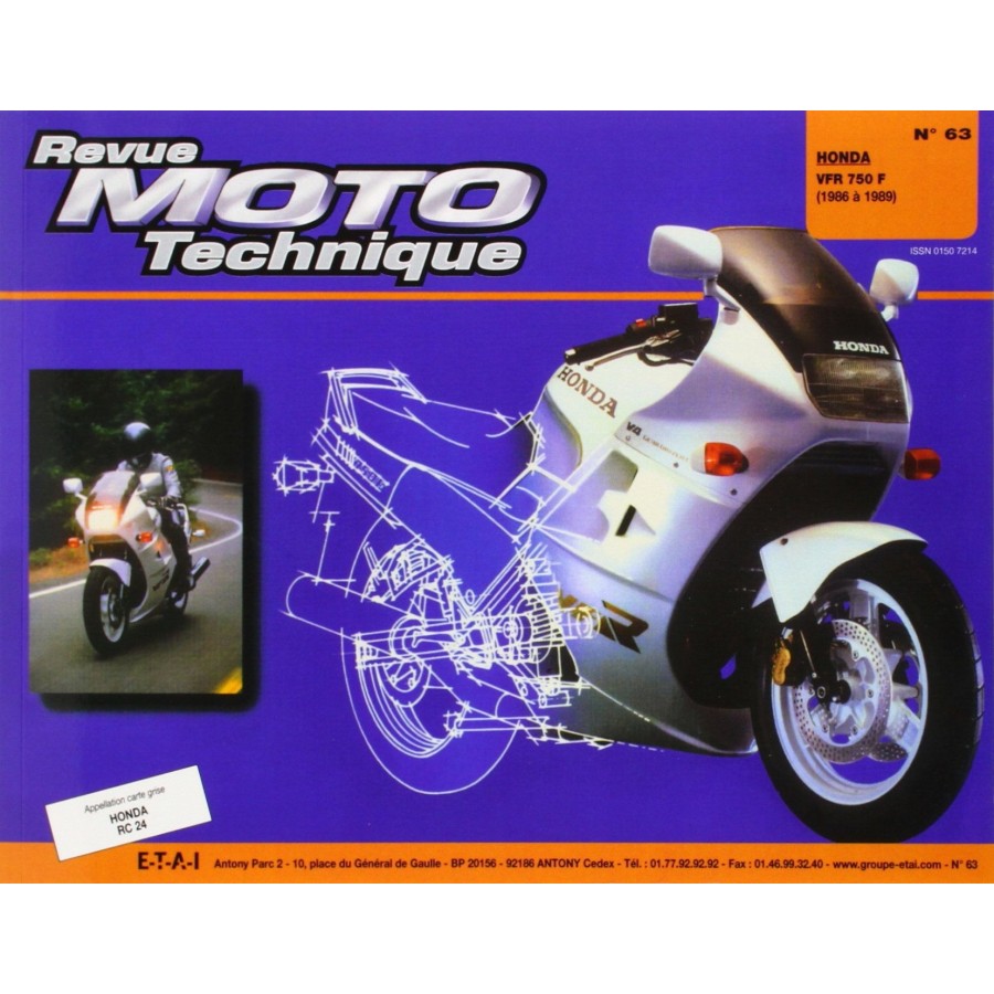 RTM - N° 063 - VFR750 - (RC24) - Revue Technique moto - Version PAP...