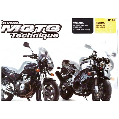 RTM - N° 88 - XJ600 - CBR900 - Revue Technique moto 00RTM-088-PAPIER