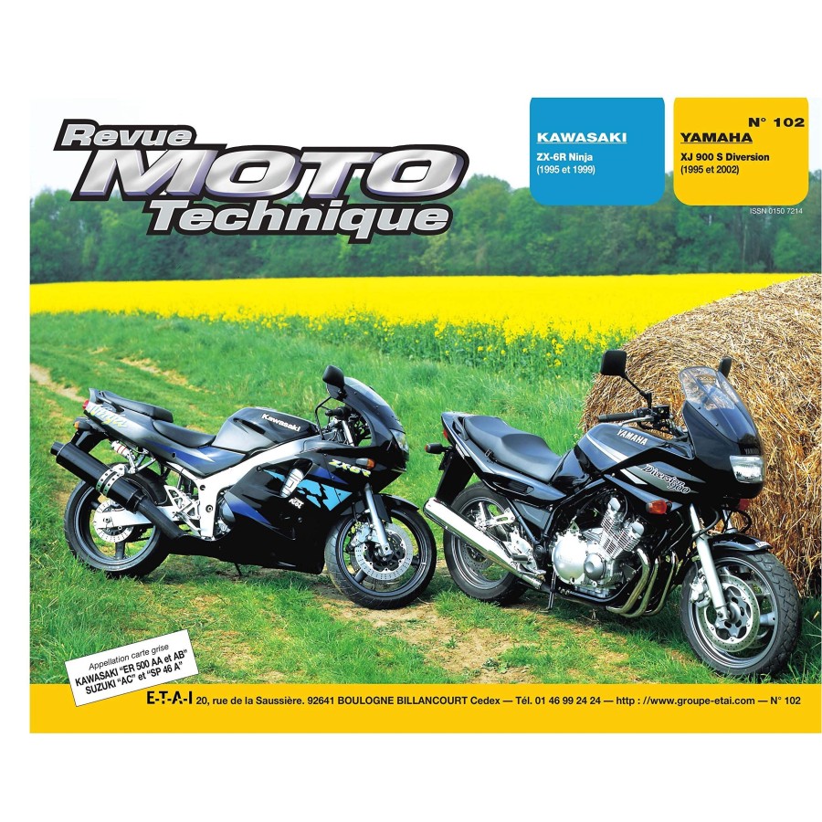 RTM - N° 102 - Version Papier - ZX-6R - XJ900 - Revue Technique mot...