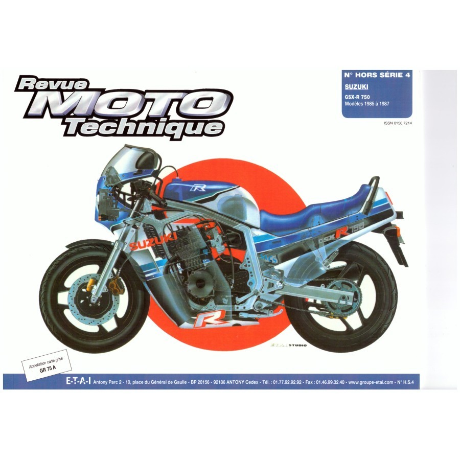 RTM - N° 4 Hors serie - GSXR-750 - Revue Technique moto 00RTM-HS4-P...