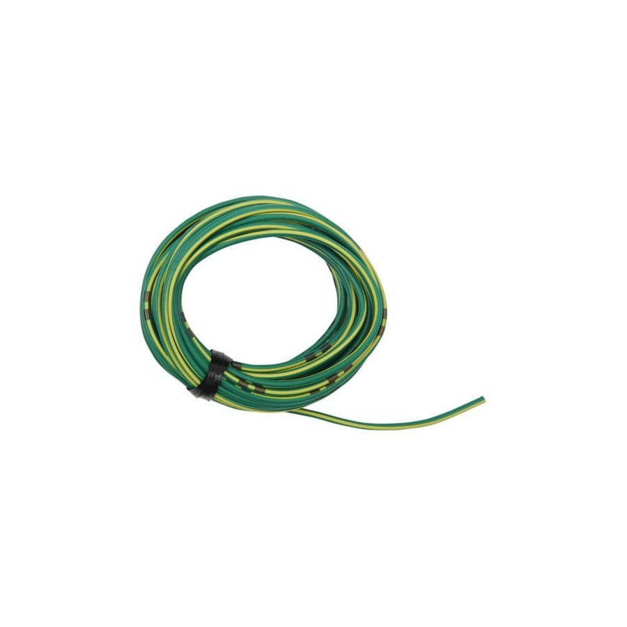 Fil Electrique - 0.75mm2 - Jaune/Vert - 4 metres 20060-075-059