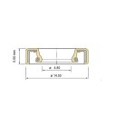 Compte tour - Joint Spy d'étanchéité sur couvercle culasse - 4.8x14.5x5.0mm