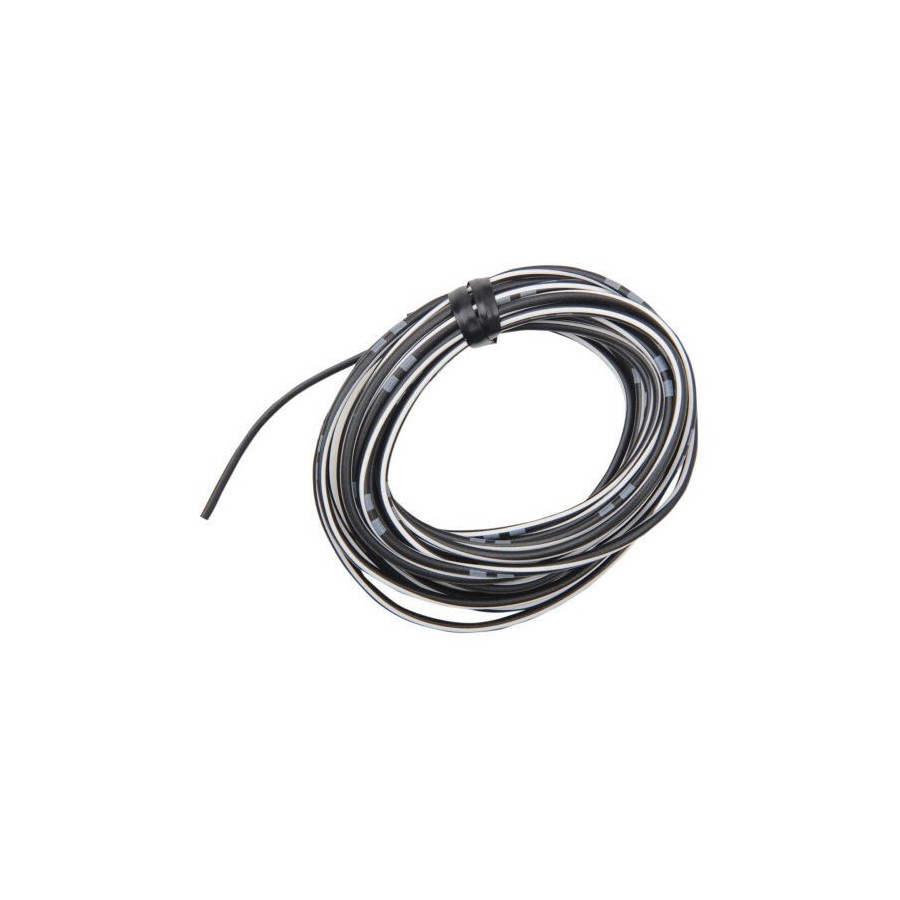 Fil Electrique - 0.75mm2 - Noir/Blanc - 4 metres 20060-075-061