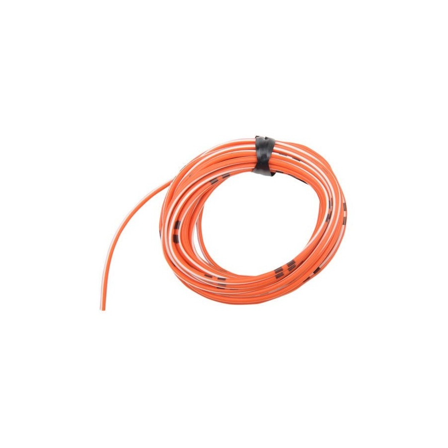 Fil Electrique - 0.75mm2 - Orange/Blanc - 4 metres 20060-075-063