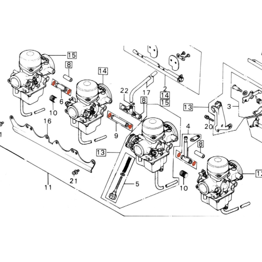 Joint Torique - (Carburateur - liaison - siege - ... ) - ø 7.00 x1....