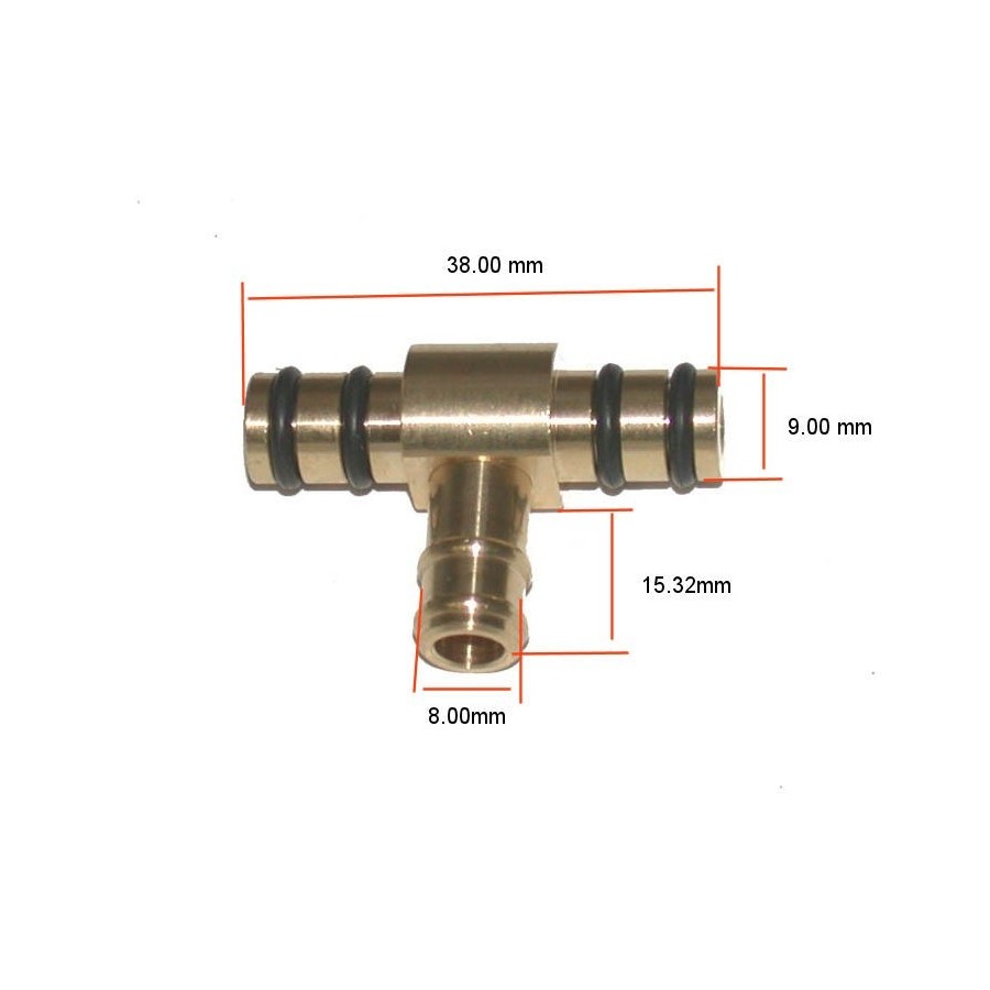 Carburateur - raccord - TE de liaison - GS500, GS550, GS650,  01131...