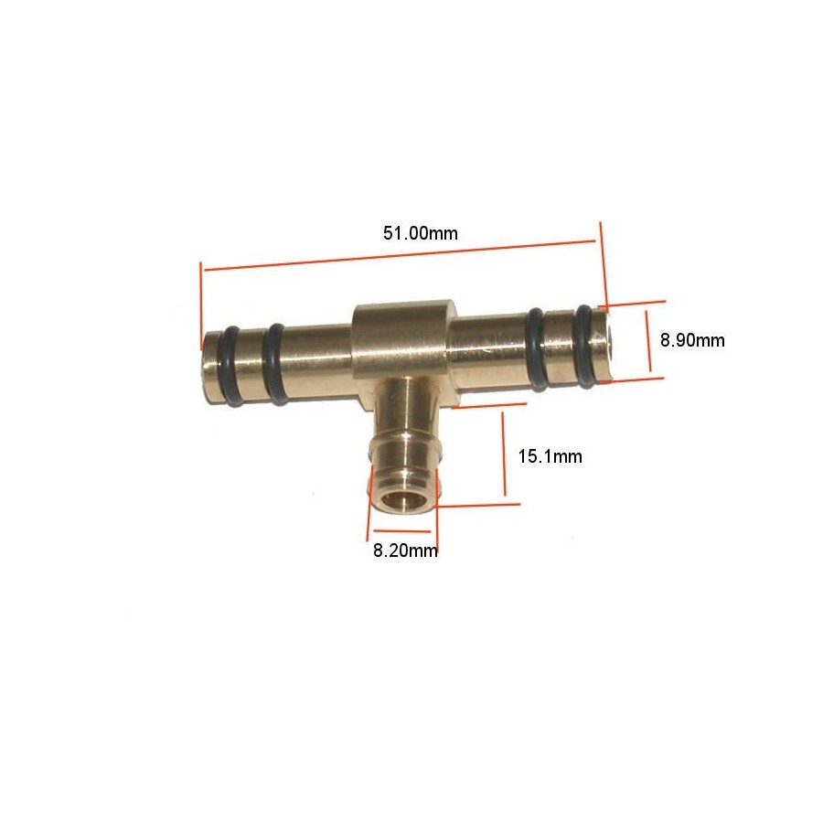 Carburateur - raccord - TE de liaison - 13685-49200 - GS1000, GS110...