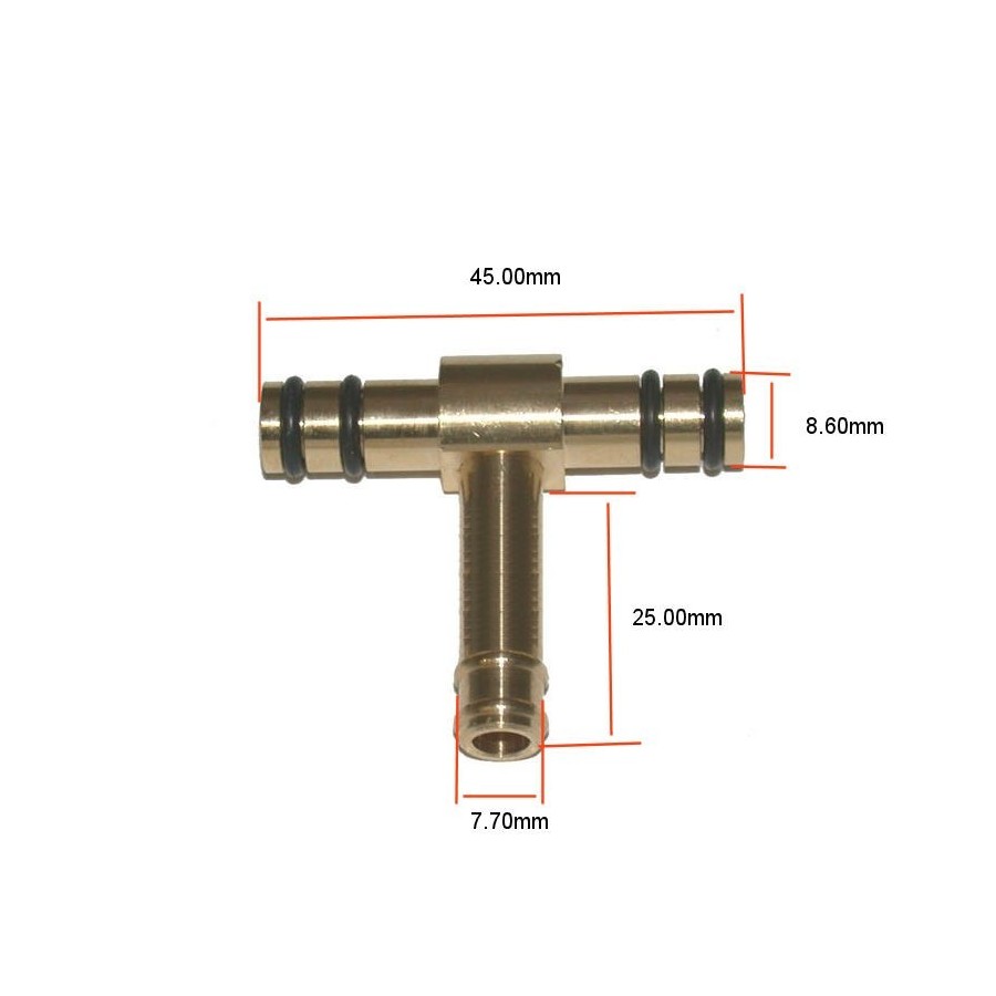 Carburateur - raccord - TE de liaison - 1368545040 - GS750, GS850, ...