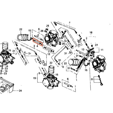 Carburateur - Raccord essence - (x1) - 16022-MB1-771