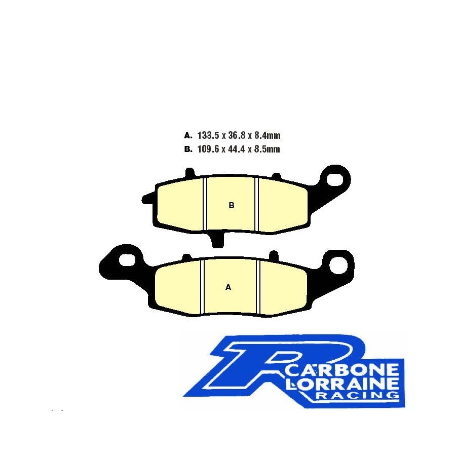 Frein - Jeu de Plaquettes - Droite - Carbone-Lorraine - 01008-321-755