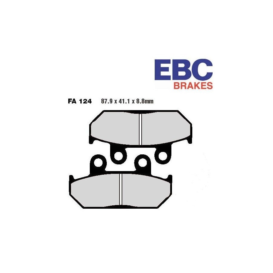 Frein - Jeu de Plaquettes - EBC - standard - FA-069 01008-069-001