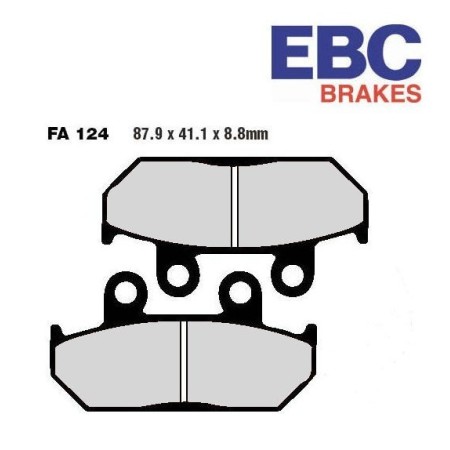 Frein - Jeu de Plaquettes - EBC - standard - FA-069 01008-069-001