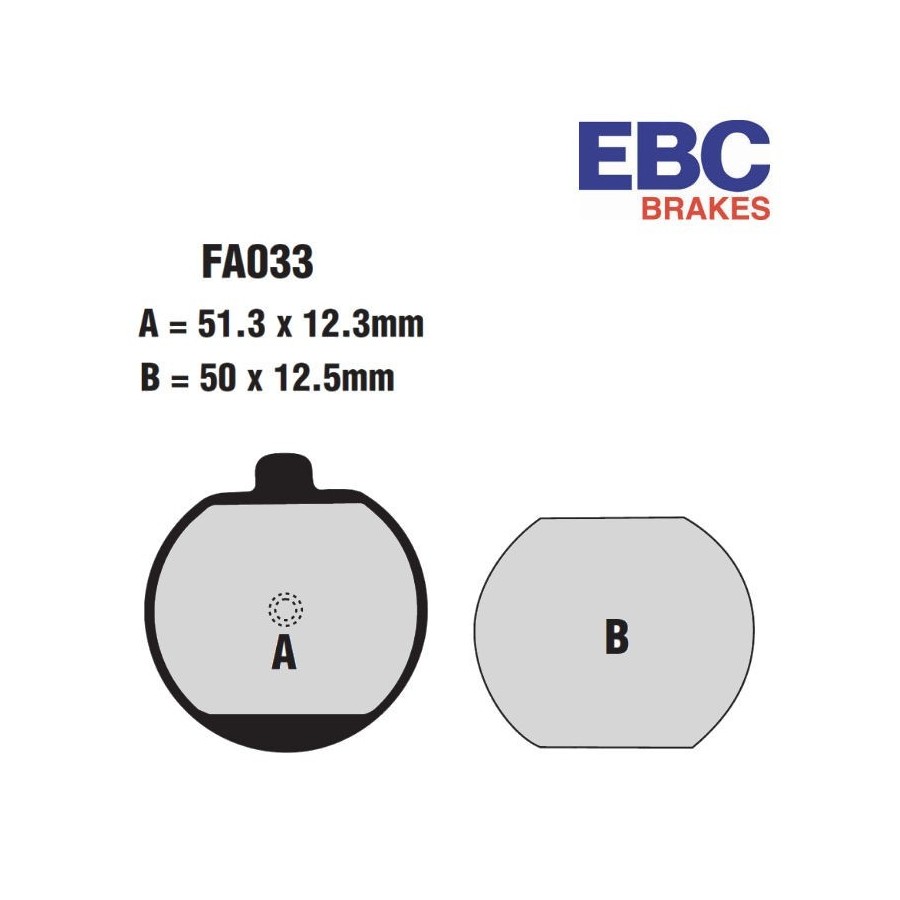 Frein - Jeu de Plaquettes - EBC - FA-033 - Standard - Kawasaki 0100...