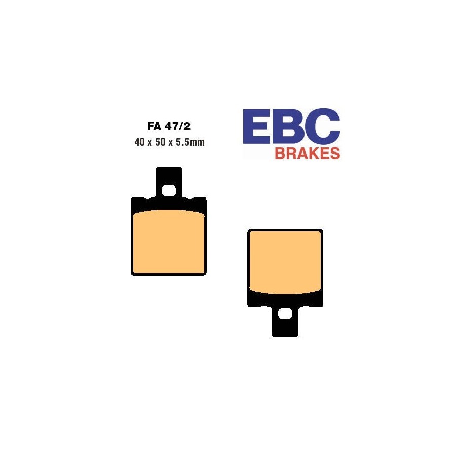 Frein - Jeu de Plaquettes - EBC - FA-047 V - semi-frittée - Etrier ...