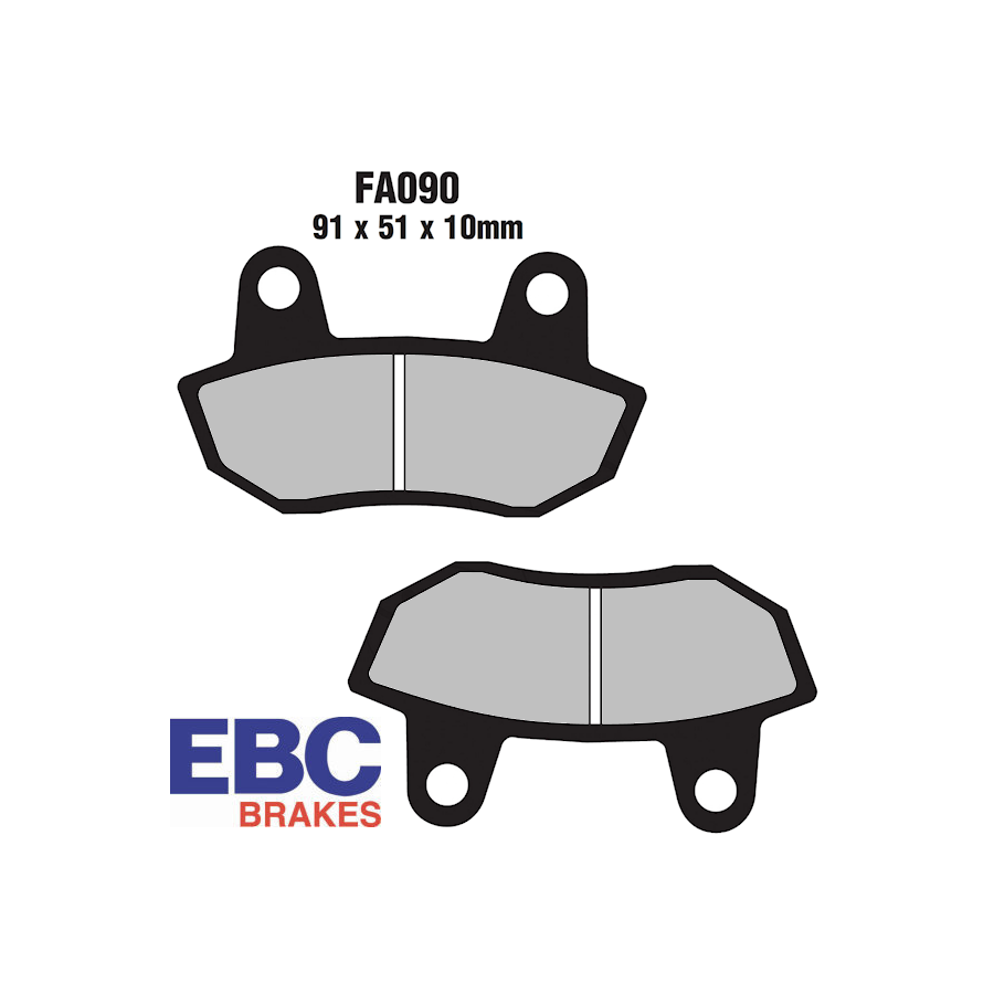 Frein - Jeu de Plaquettes - EBC - organic - FA-090 - CB650SC 01008-...