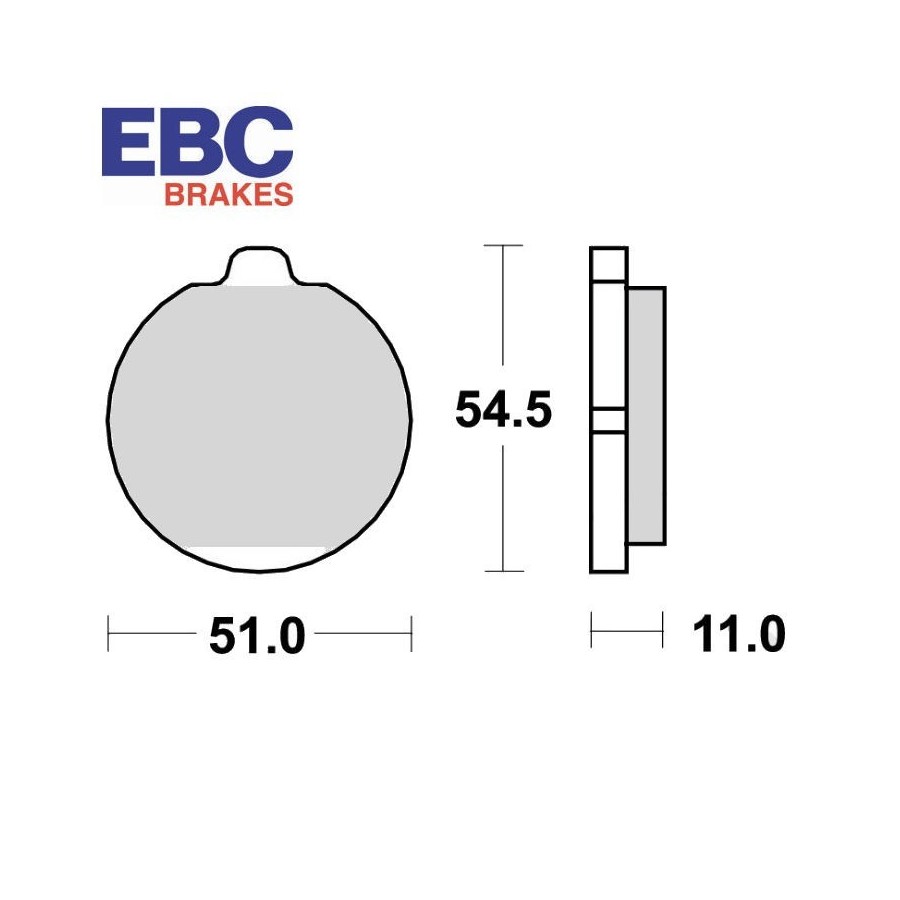 Frein - Jeu de Plaquettes - EBC - FA-062 Std - Z1300 - KZ1000ST 010...