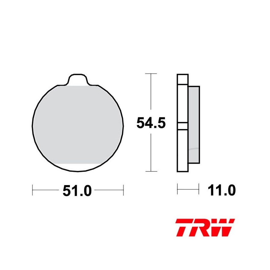 Frein - Jeu de Plaquettes - TRW - MCB-505 Std - Z1300 - KZ1000ST 01...