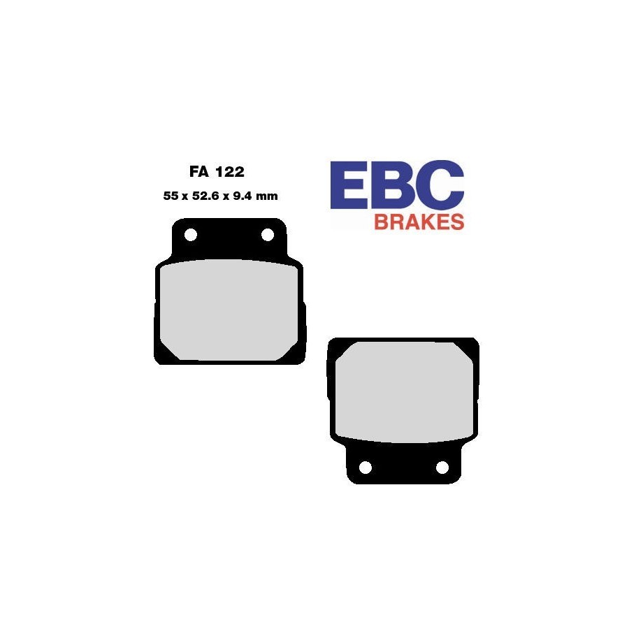 Frein - Jeu de Plaquettes - EBC - FA122 - CB450N 01008-122-EBC