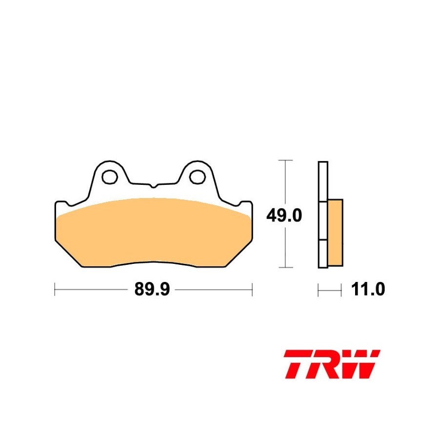 Frein - Jeu de Plaquettes - TRW - standard - MCB-512-SV 01009-069-0SV