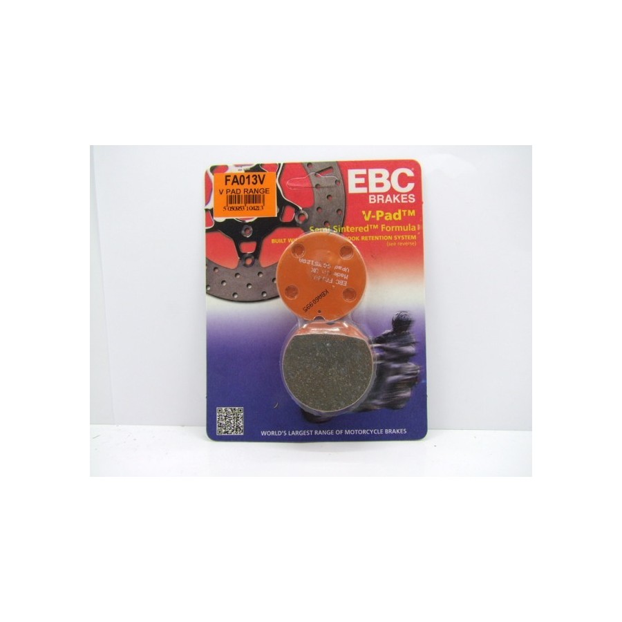 Frein - Jeu de Plaquettes - EBC - FA-013V - Metal fritté.- CB250, C...