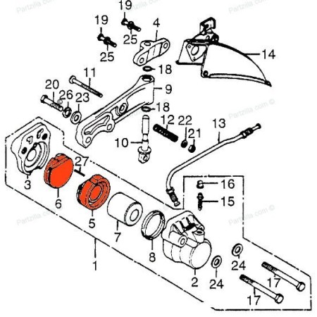 Frein - Jeu de Plaquettes - EBC - FA-013 - cb250/350/360/400/500/55...