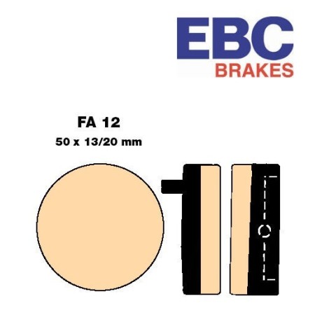 Frein - Jeu de Plaquettes - semi-frittée - EBC - CB750 K0-K6 01008-...