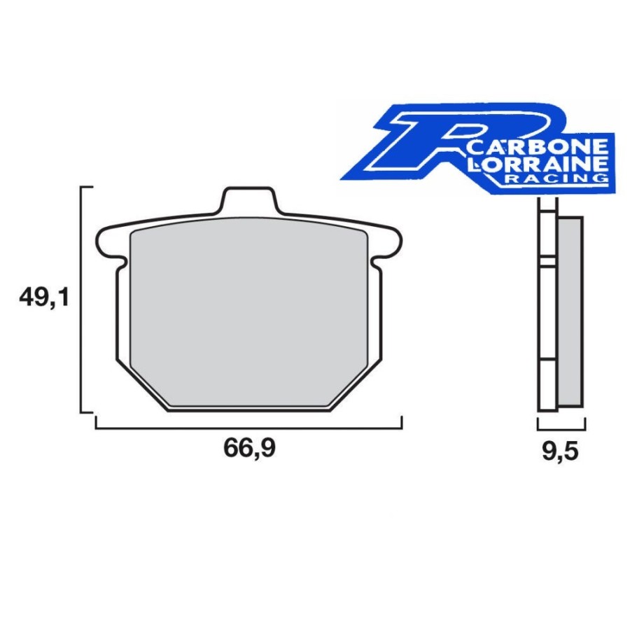 Frein - Jeu de Plaquettes - Carbone-Lorraine - Organic - A3+  01008...