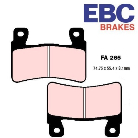 Frein - Jeu de Plaquettes - EBC - Metal fritté - Hypersport - FA-26...