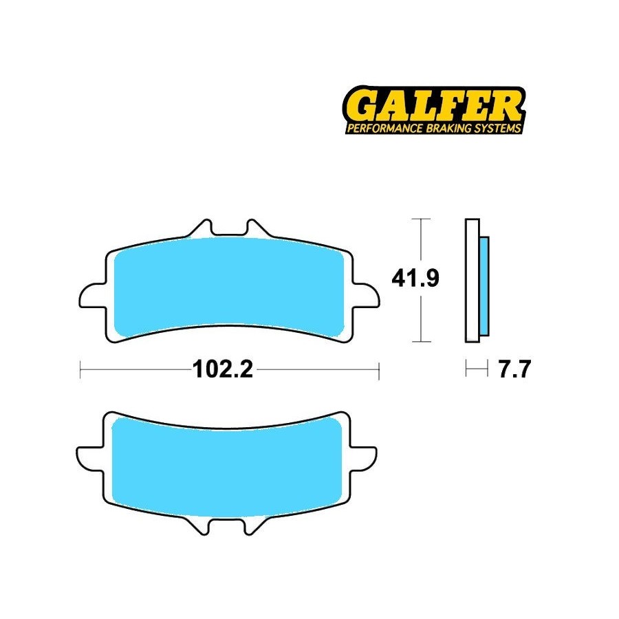 Frein - Jeu de Plaquettes - Galfer - FD373-1375R - MV Agusta 01008-...