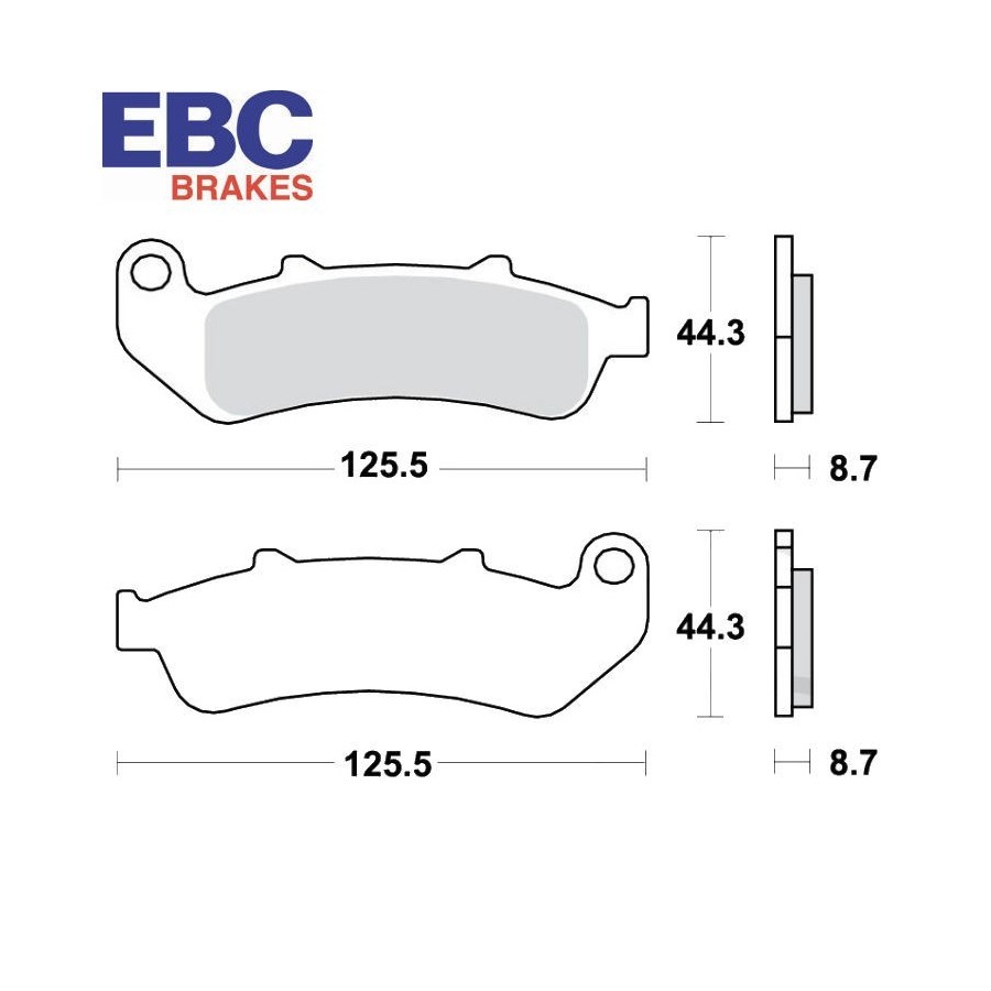 Frein - Jeu de Plaquettes - EBC - FA-189 - Organic - CBR1000 - 1993...