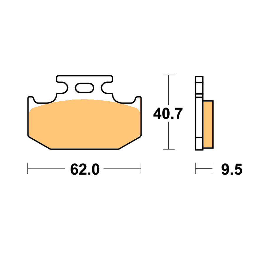 Frein - Plaquette - Frittée - FA152/2R 01008-152-002