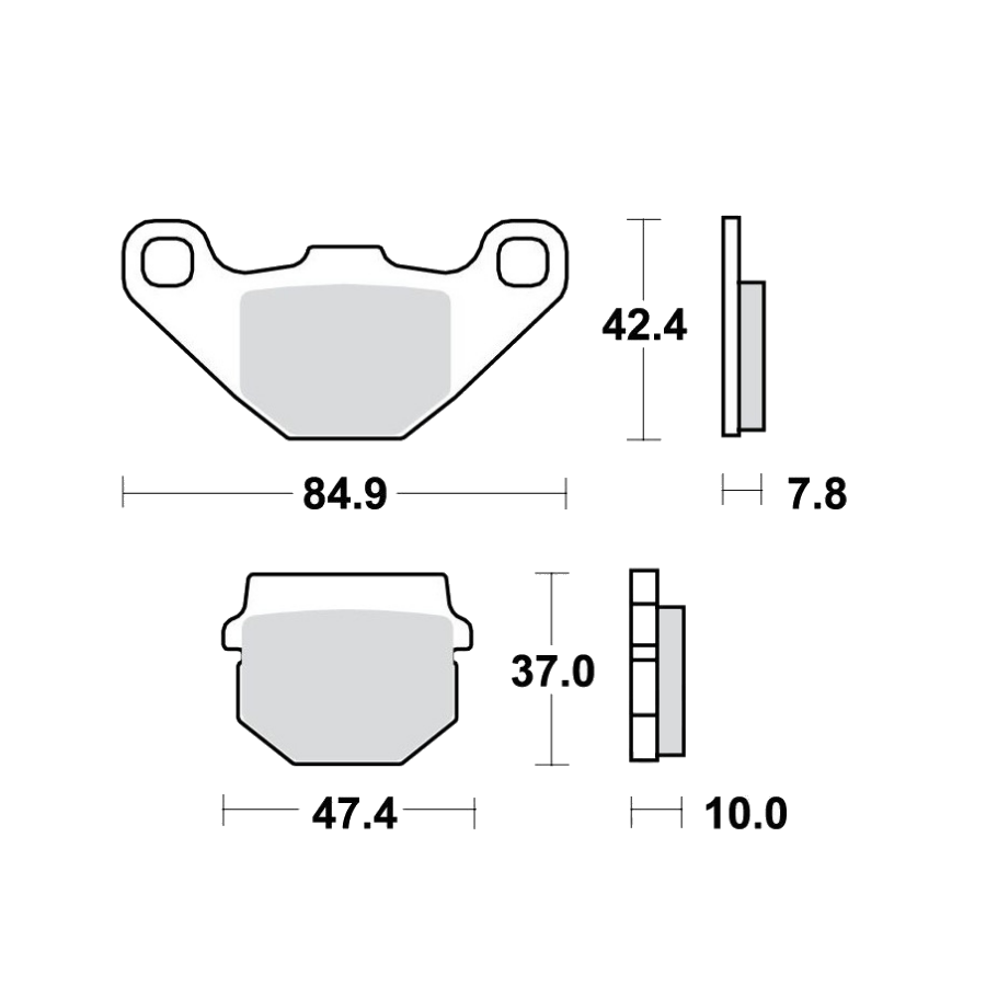 Frein - plaquette - Organic - FA083 01008-083-001