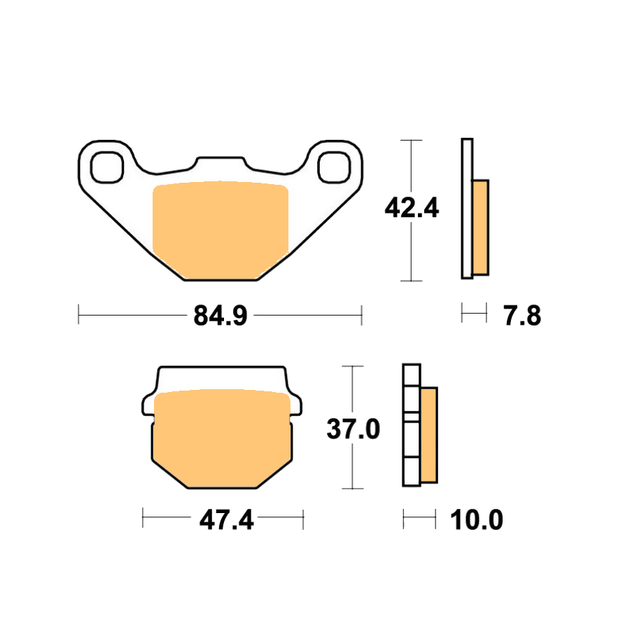 Frein - plaquette - Frittee - Kyoto S1087 01008-S1087-000