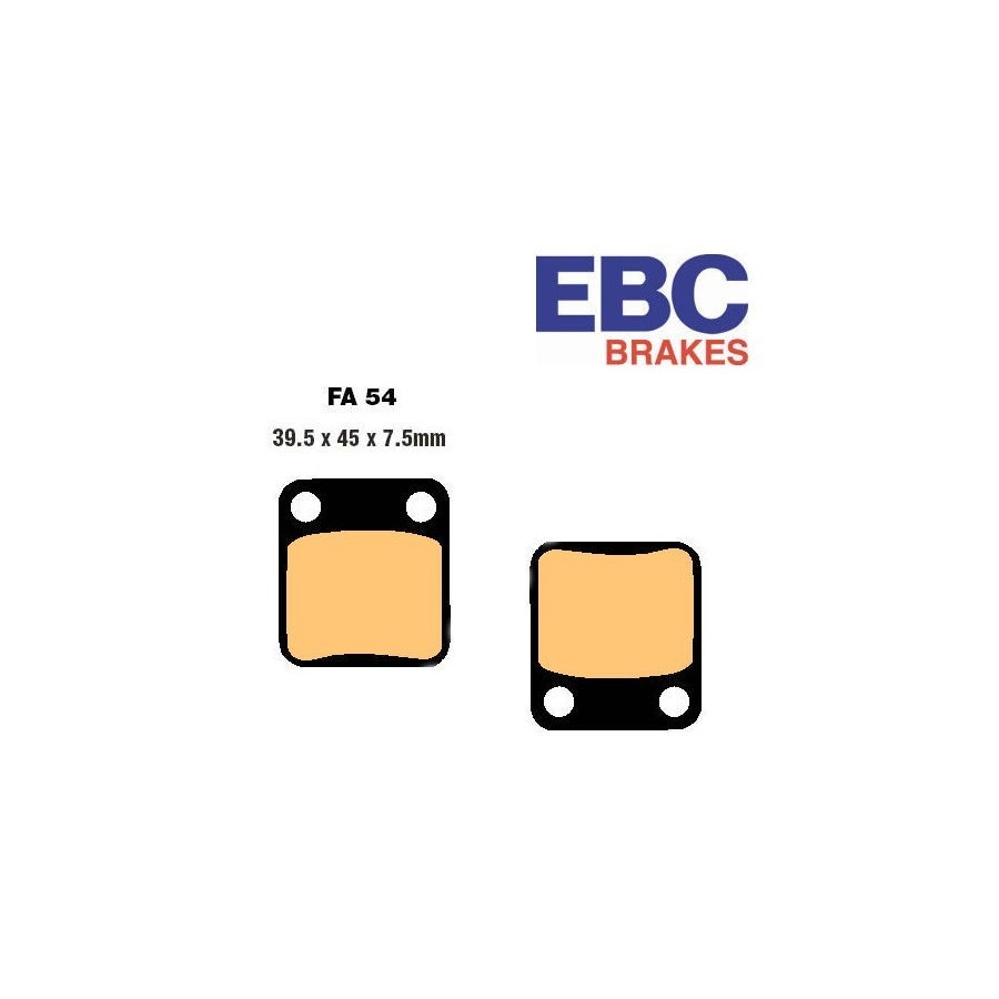 Frein - Jeu de Plaquettes - EBC - FA-054 - R 01008-054-002