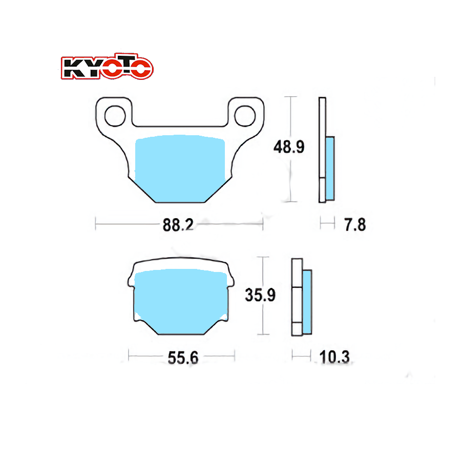 Frein - Jeu de Plaquettes - Kyoto S1055 - Standard - Kawasaki - Suz...