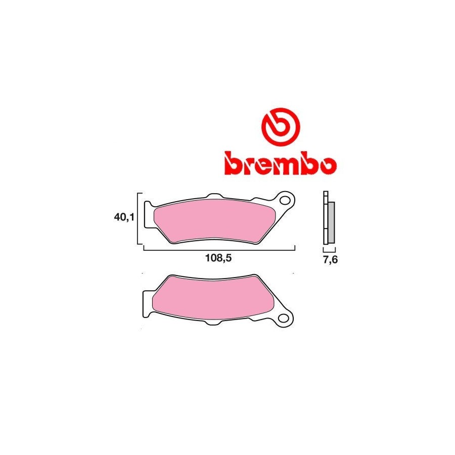 Frein - Jeu de Plaquettes - BREMBO - 07BB03SA 01009-BRE-3SA