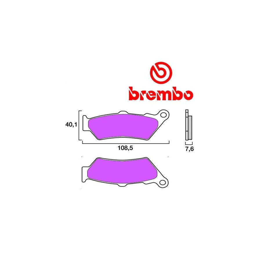 Frein - Jeu de Plaquettes - BREMBO - 07BB03SP 01009-BRE-3SP