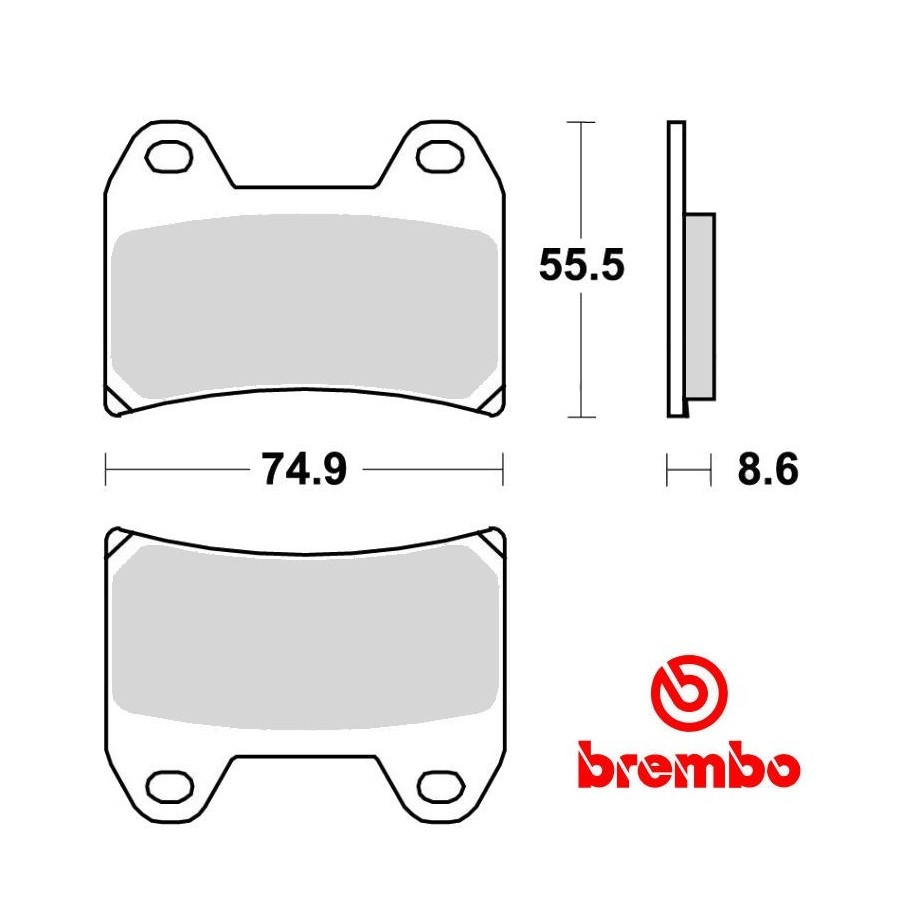 Frein - Jeu de Plaquettes - BREMBO - 07BB1907 - Suzuki - Yamaha - A...