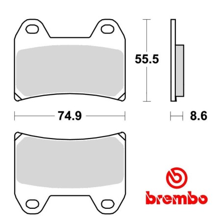 Frein - Jeu de Plaquettes - BREMBO - 07BB1907 - Suzuki - Yamaha - A...